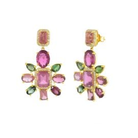 Jaipur Petal Earrings LA Muse Gems at LA Muse